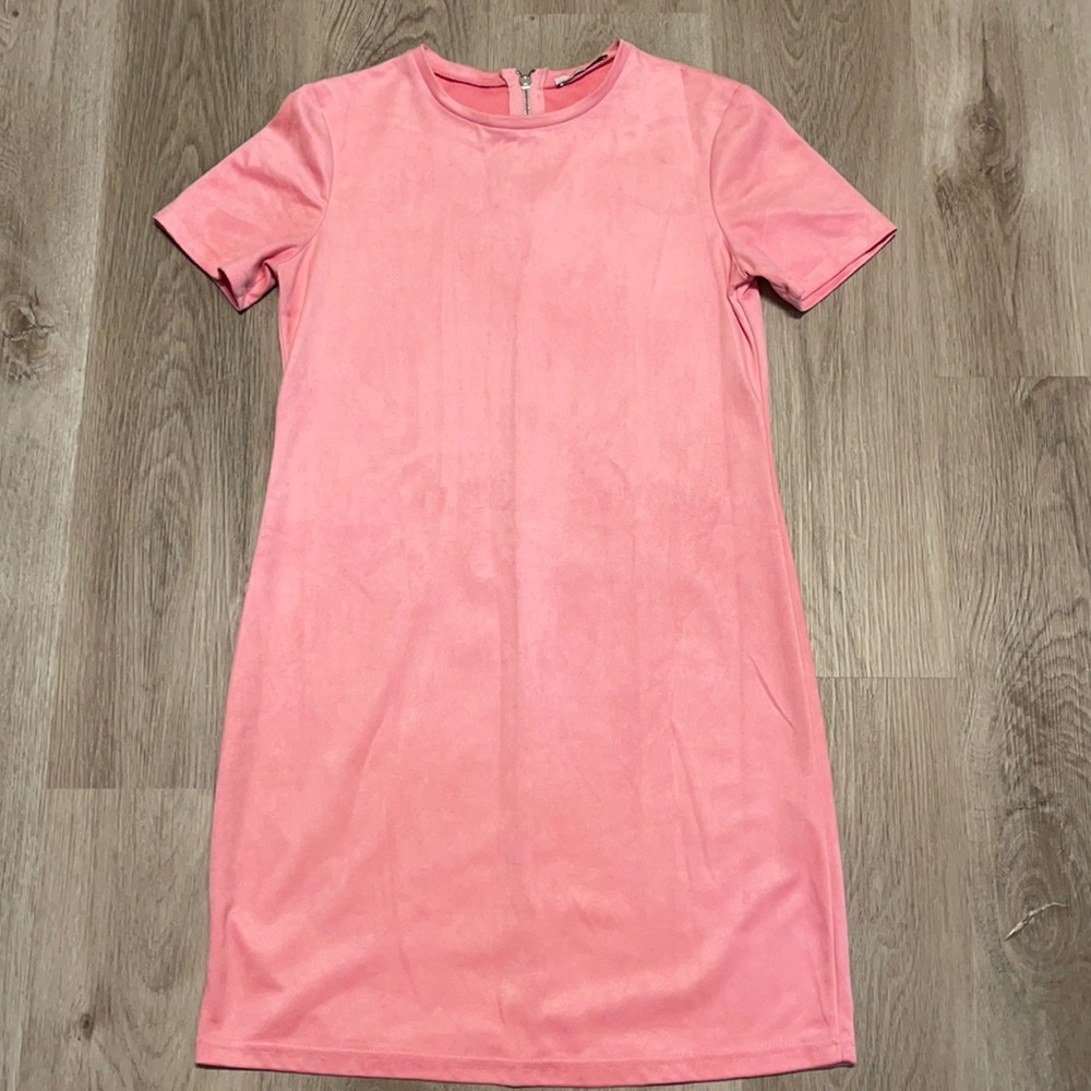 Zara Pink Shift Mini Dress